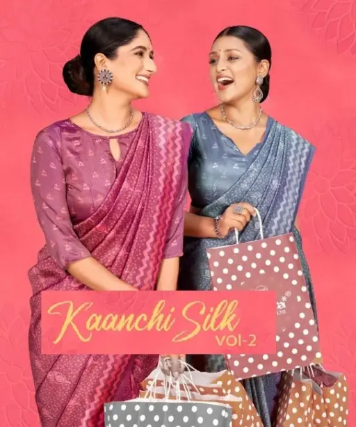 Kaanchi Silk Vol 2 Cationic Padding Unifrom Saree Collection