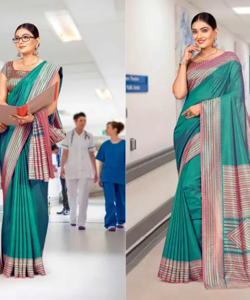 Kaanchi Silk Vol 2 Cationic Padding Unifrom Saree Collection