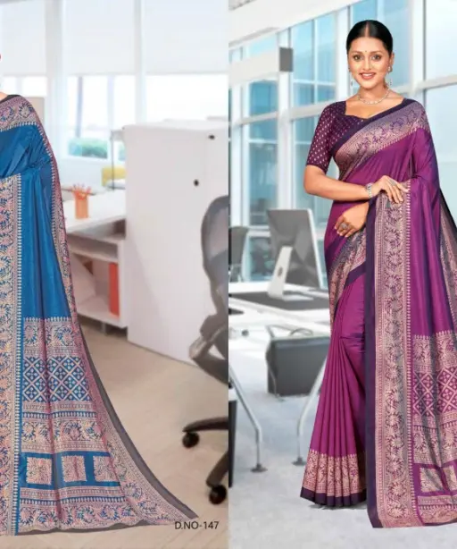 Kaanchi Silk Vol 2 Cationic Padding Unifrom Saree Collection