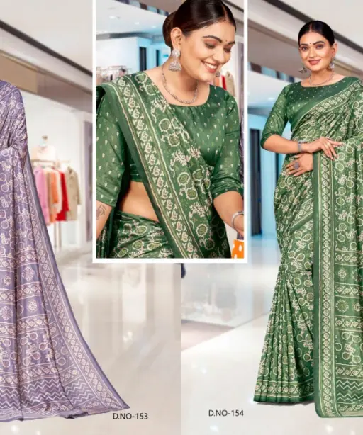 Kaanchi Silk Vol 2 Cationic Padding Unifrom Saree Collection