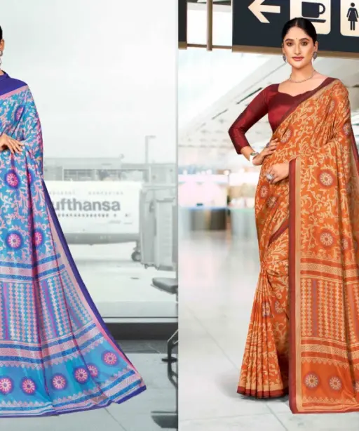 Kaanchi Silk Vol 2 Cationic Padding Unifrom Saree Collection