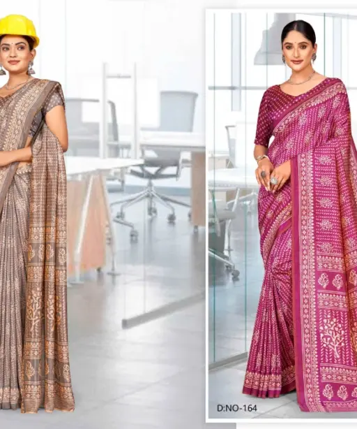 Kaanchi Silk Vol 2 Cationic Padding Unifrom Saree Collection