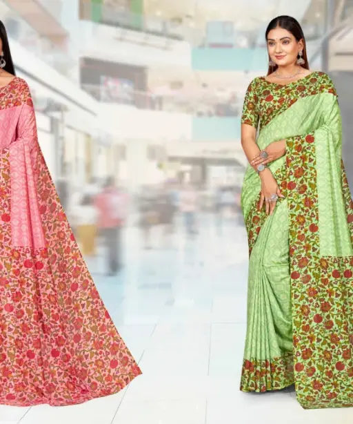 Kaanchi Silk Vol 2 Cationic Padding Unifrom Saree Collection