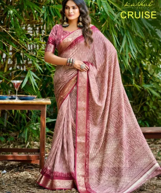 Kashvi Cruise Vol 1 Marshmello Silk Casual Wear Saree Collection