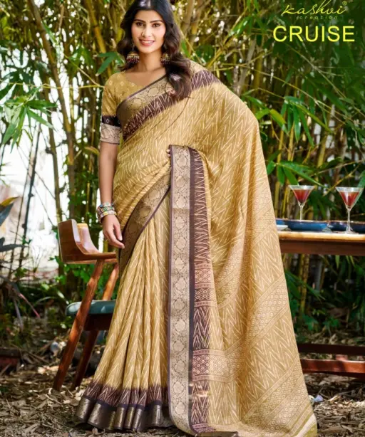 Kashvi Cruise Vol 1 Marshmello Silk Casual Wear Saree Collection