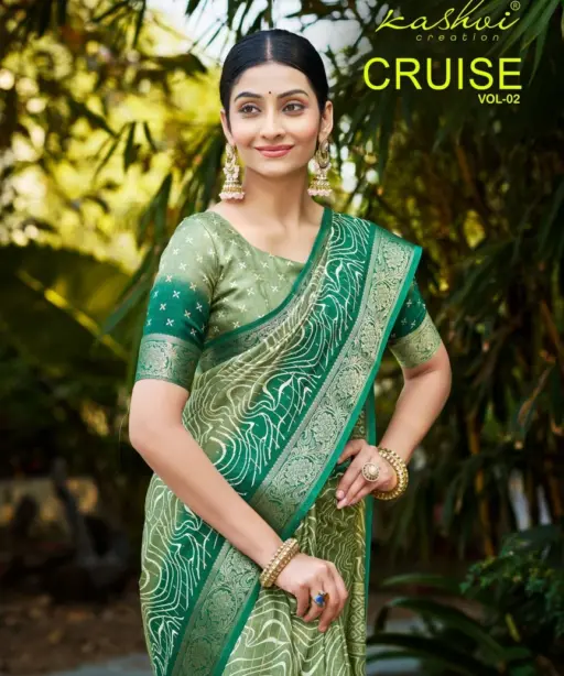 Kashvi Cruise Vol 2 Marshmello Silk Casual Wear Saree Collection