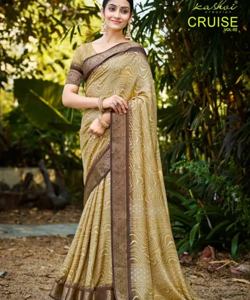 Kashvi Cruise Vol 2 Marshmello Silk Casual Wear Saree Collection