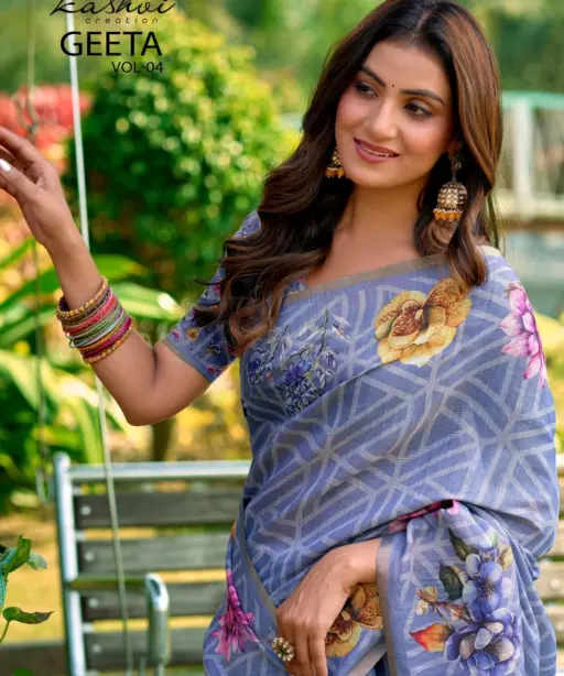 Kashvi Geeta Vol 4 Simar Silk Casual Wear Saree Collection