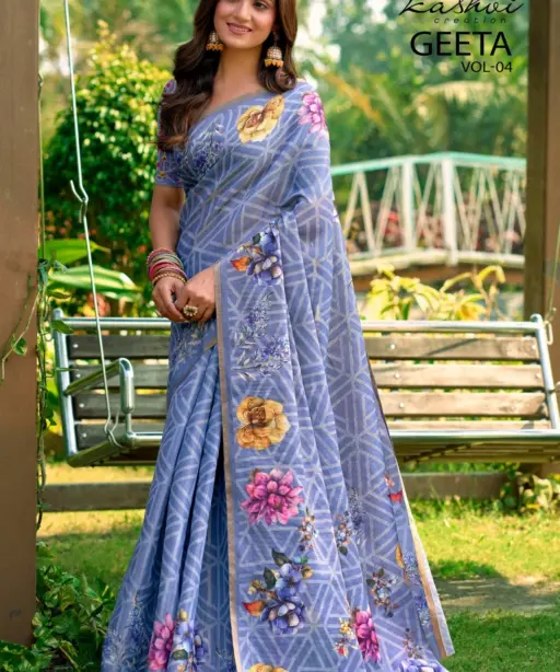 Kashvi Geeta Vol 4 Simar Silk Casual Wear Saree Collection
