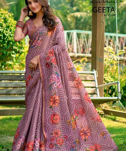 Kashvi Geeta Vol 4 Simar Silk Casual Wear Saree Collection