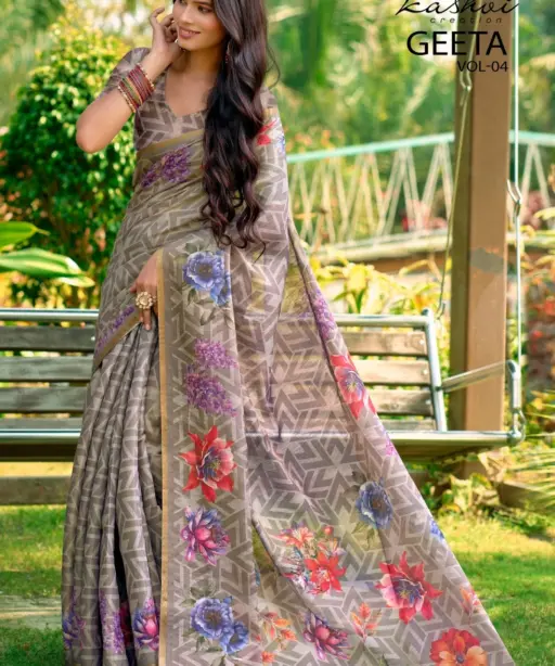 Kashvi Geeta Vol 4 Simar Silk Casual Wear Saree Collection