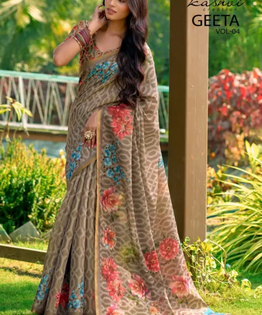Kashvi Geeta Vol 4 Simar Silk Casual Wear Saree Collection