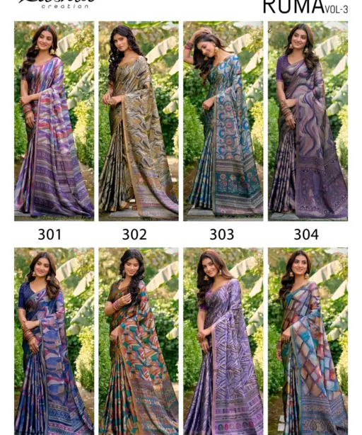 Kashvi Roma Vol 3 Silk Casual Wear Saree Collection