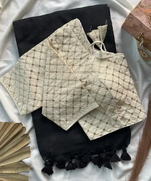 Khadi Work Vol 1 Cotton Saree with Designer Blouse