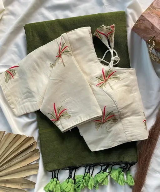 Khadi Work Vol 1 Cotton Saree with Designer Blouse