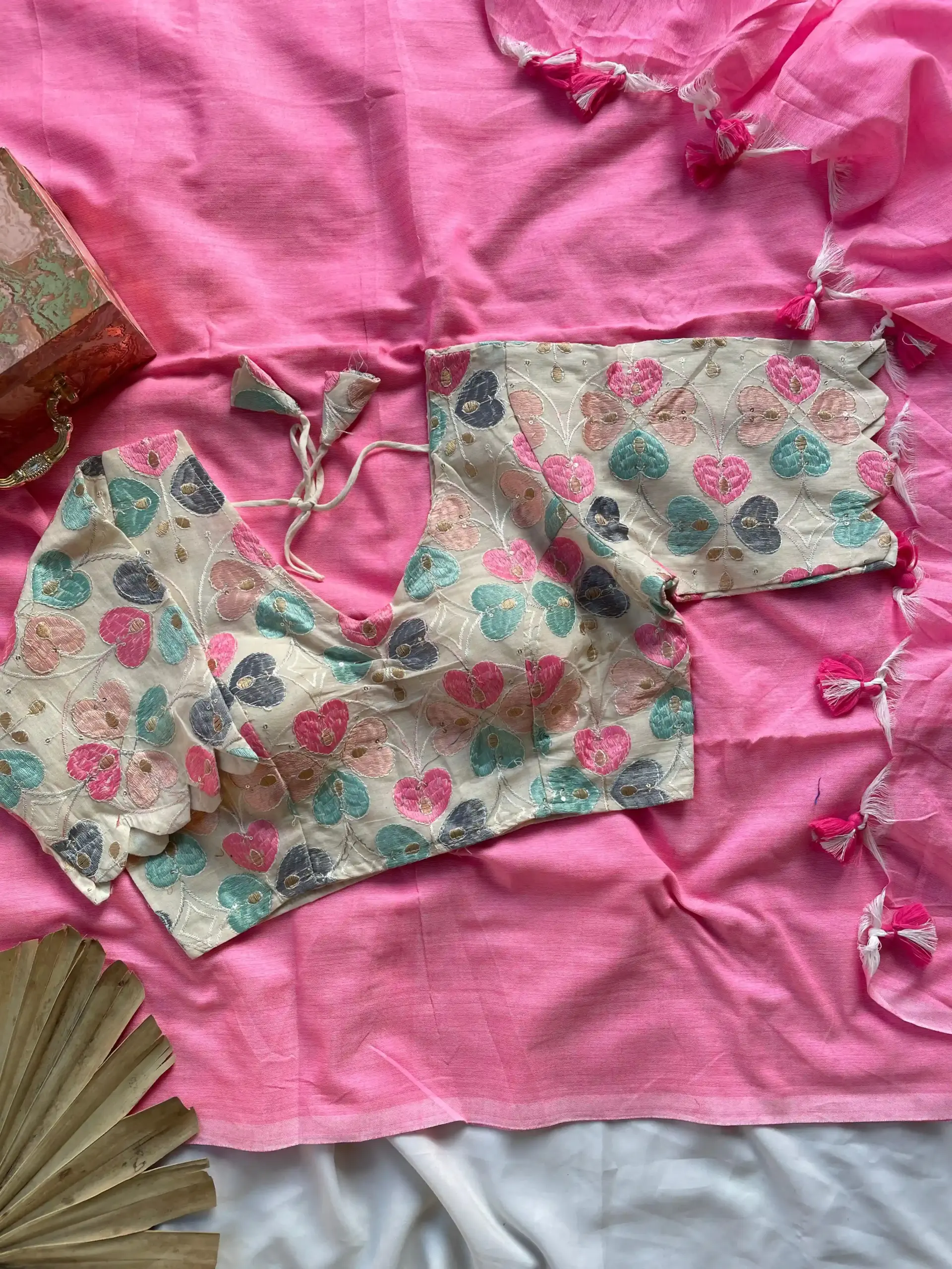 Khadi Work Vol 3 Cotton Saree Designer with Work Blouse Collection