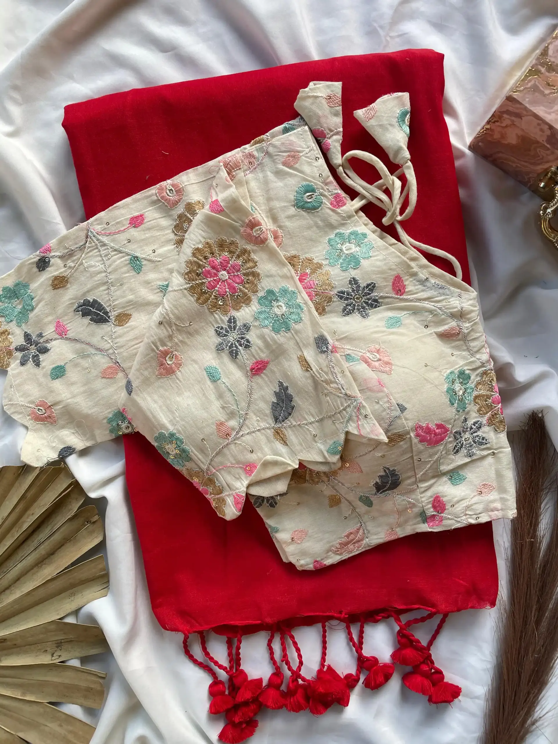 Khadi Work Vol 3 Cotton Saree Designer with Work Blouse Collection