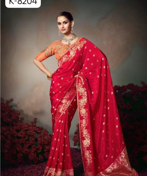 Kira Kamini 8201 to 8206 Chiniya Silk Wedding Wear Saree Collection