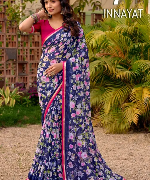 Lt Innayat 101 to 108 Chiffon Casual Wear Saree Collection