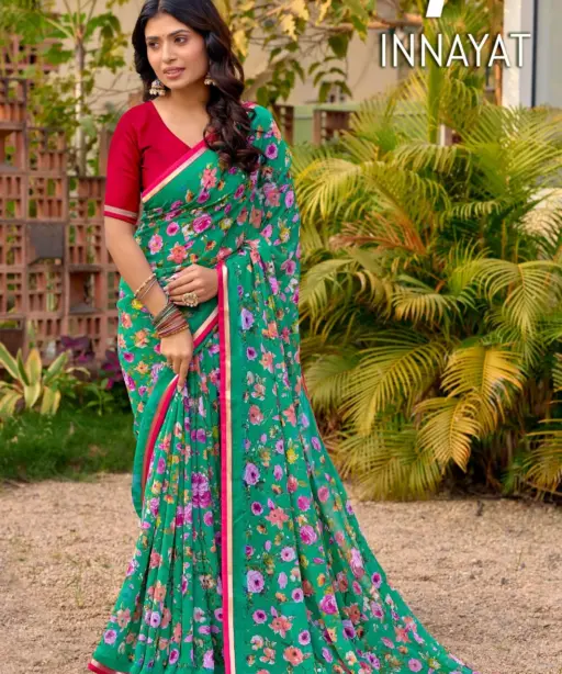Lt Innayat 101 to 108 Chiffon Casual Wear Saree Collection