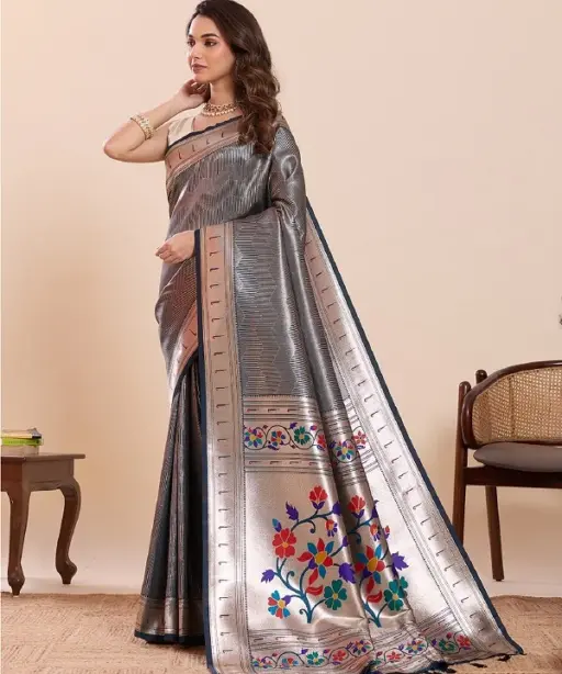 Maahi 212 Paithani Silk Zari Weaving Saree Collection