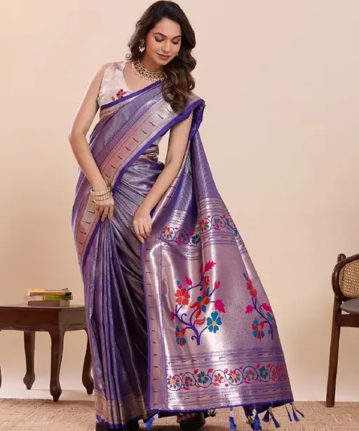 Maahi 212 Paithani Silk Zari Weaving Saree Collection