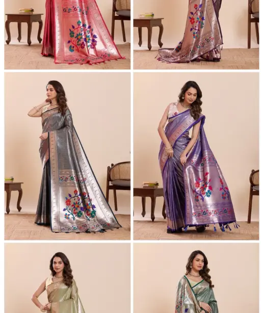 Maahi 212 Paithani Silk Zari Weaving Saree Collection