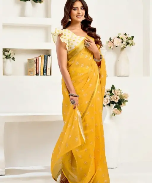 Meera 323 Linen Printed Party Wear Fancy Saree Collection