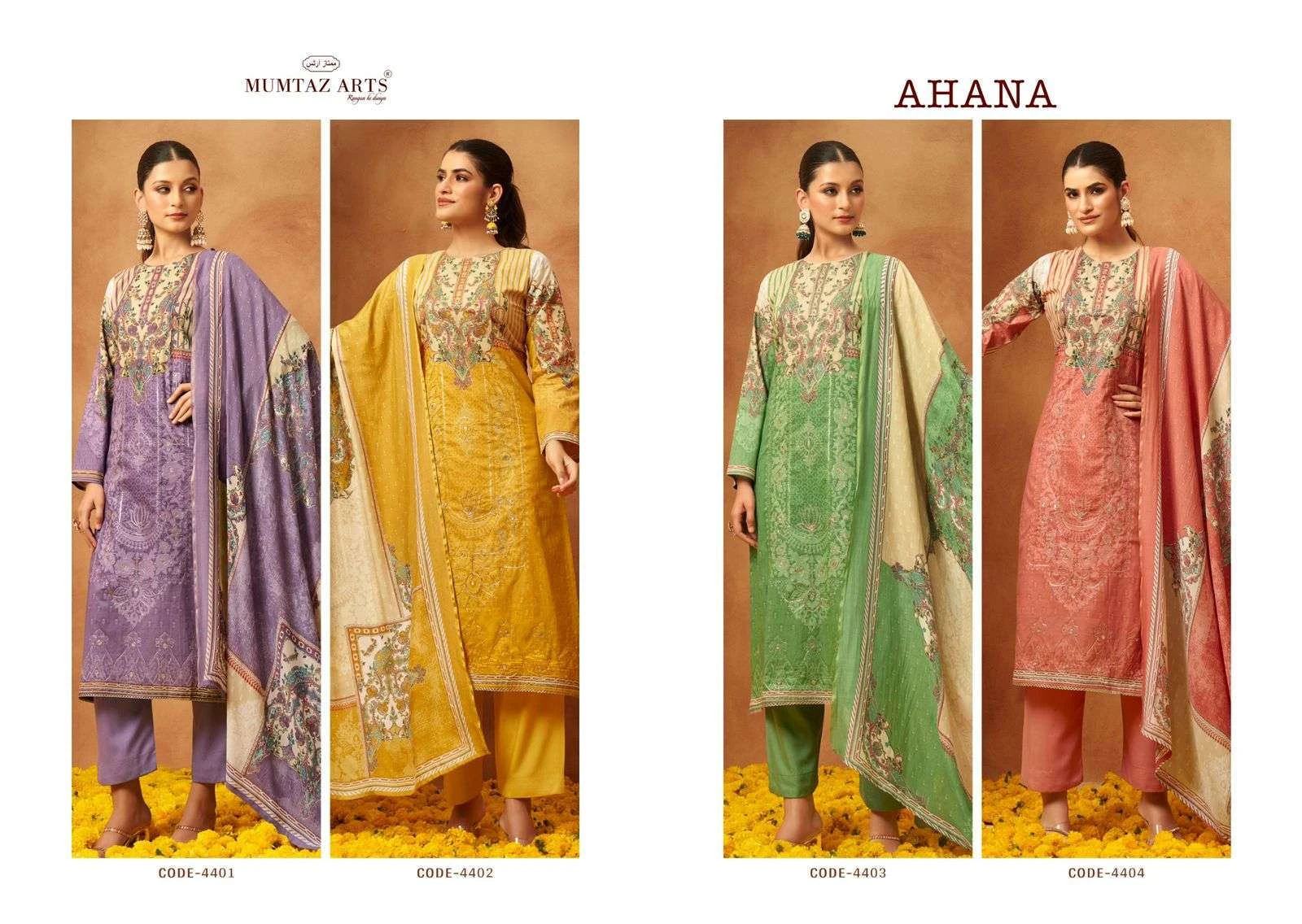 Mumtaz Arts 4 Pc Combo Suit Collection