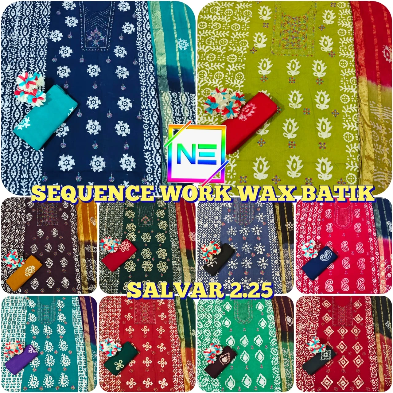 Nemi Wax Batik With Sequence Work