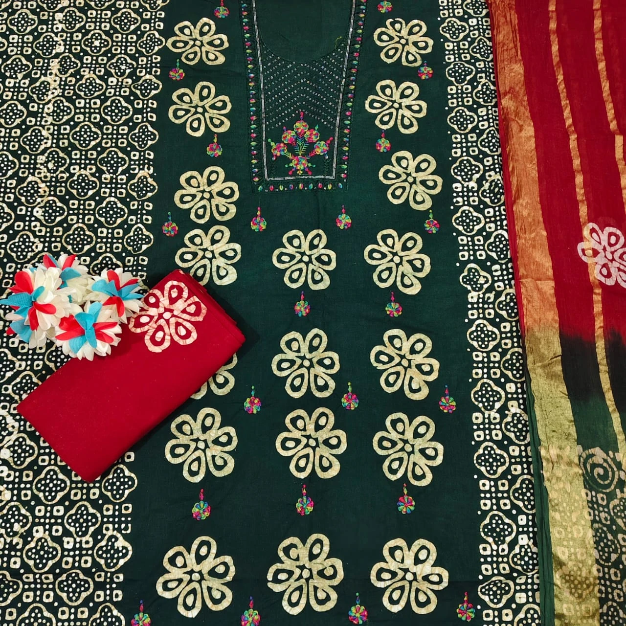 Nemi Wax Batik With Sequence Work