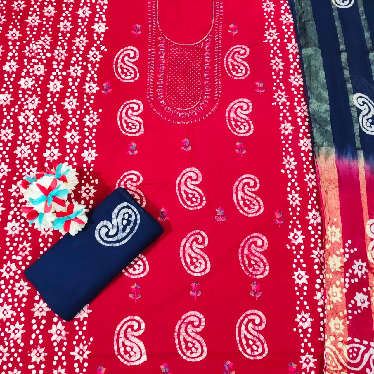 Nemi Wax Batik With Sequence Work