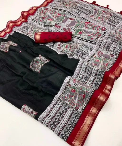 Rajyog 274001 to 4 Mul Cotton Aari Worked Fancy Saree Collection