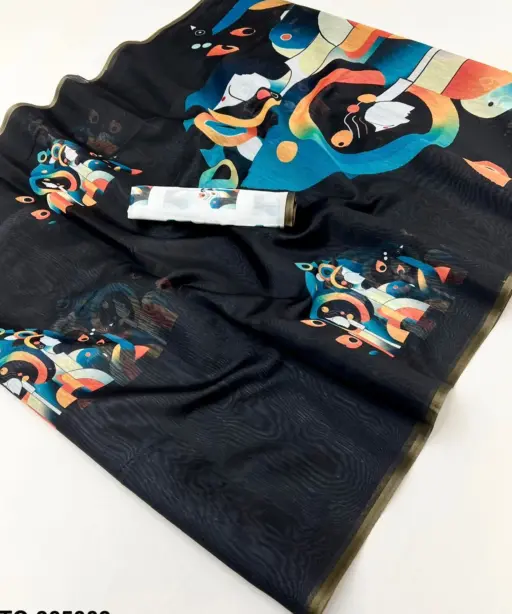 Rajyog 305001 to 6 Tussar Chanderi Kalamkari Printed Fancy Saree Colletion