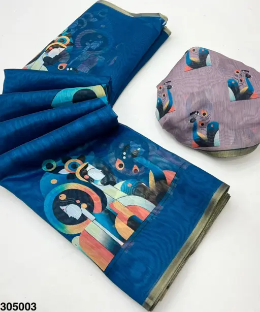 Rajyog 305001 to 6 Tussar Chanderi Kalamkari Printed Fancy Saree Colletion