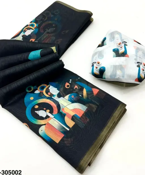 Rajyog 305001 to 6 Tussar Chanderi Kalamkari Printed Fancy Saree Colletion