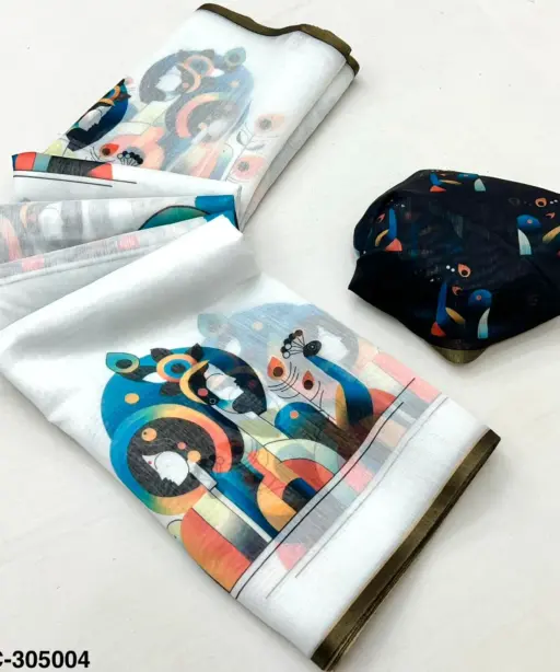 Rajyog 305001 to 6 Tussar Chanderi Kalamkari Printed Fancy Saree Colletion