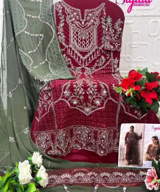 Sajida Designer Design No - 1100-1101-1102