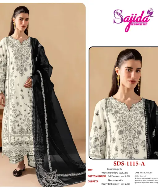 Sajida Designer Design No - 1115 Ab
