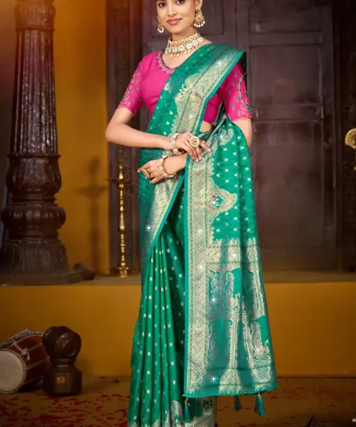 Saroj Gunjan Silk Saroski Vol 3 Silk Embroidery Saree Collection