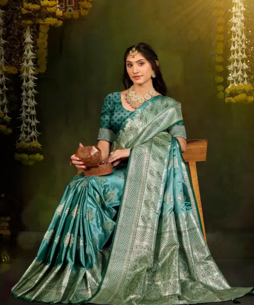 Saroj Mishti Silk Saroski Vol 1 Satin Silk Fancy Saree Collection