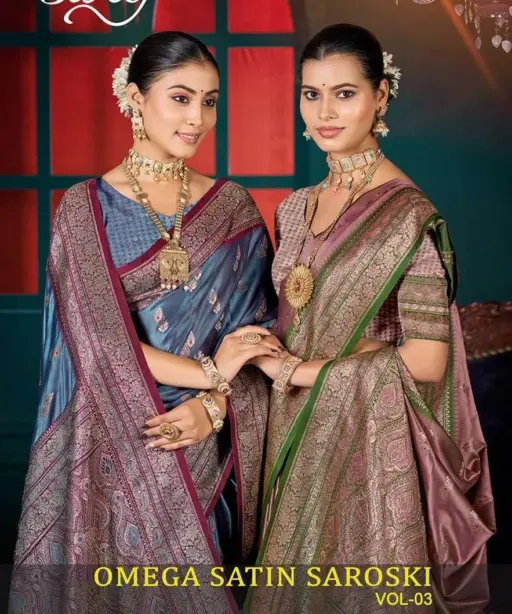 Saroj Omega Satin Saroski Vol 3