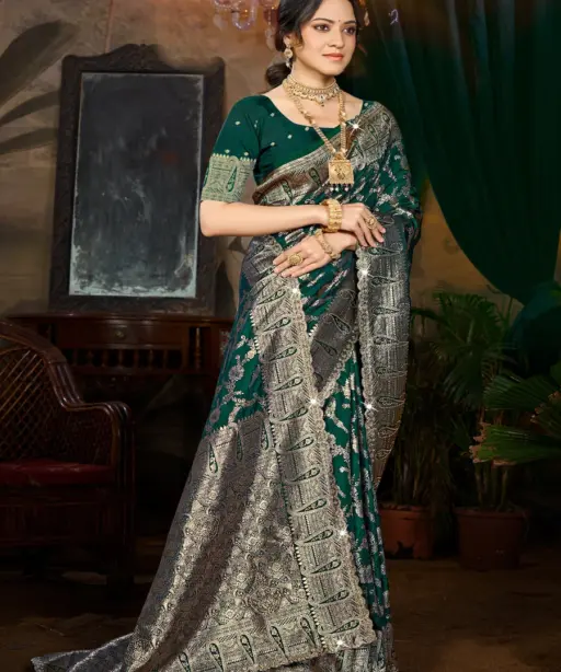 Saroj Tina Silk Saroski Vol 3 Silk Wedding Wear Fancy Saree Collection