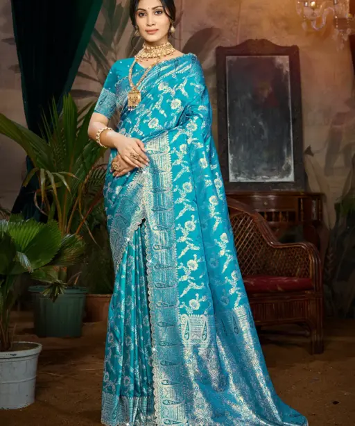 Saroj Tina Silk Saroski Vol 3 Silk Wedding Wear Fancy Saree Collection