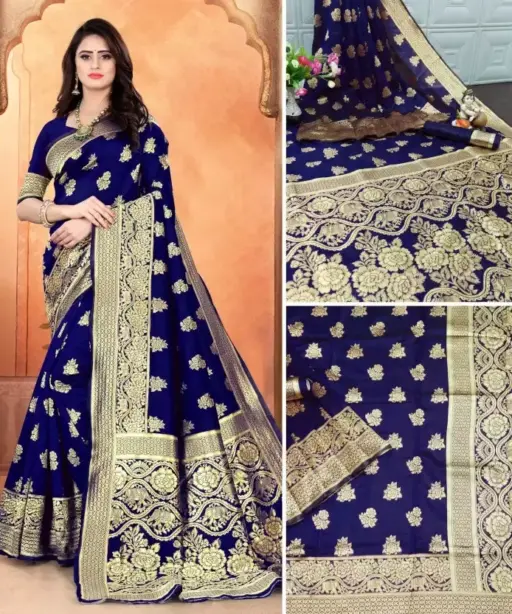 Sd Banarasi Silk Vol 1 Casual Woven Worked Fancy Saree Collection