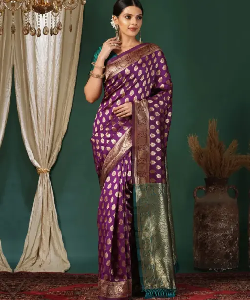 Sd Banarasi Silk Vol 2 Wedding Wear Fancy Saree Collection