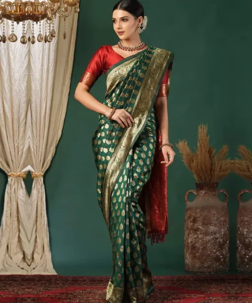 Sd Banarasi Silk Vol 2 Wedding Wear Fancy Saree Collection