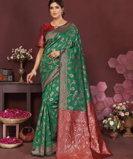 Sd Banarasi Silk Vol 3 Silk Woven Worked Saree Collection