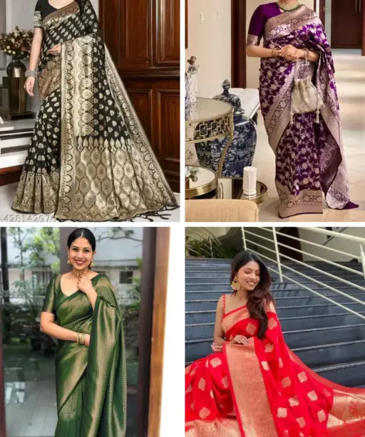 Sd Banarasi Silk Vol 4 Silk Festival Wear Fancy Saree Collection