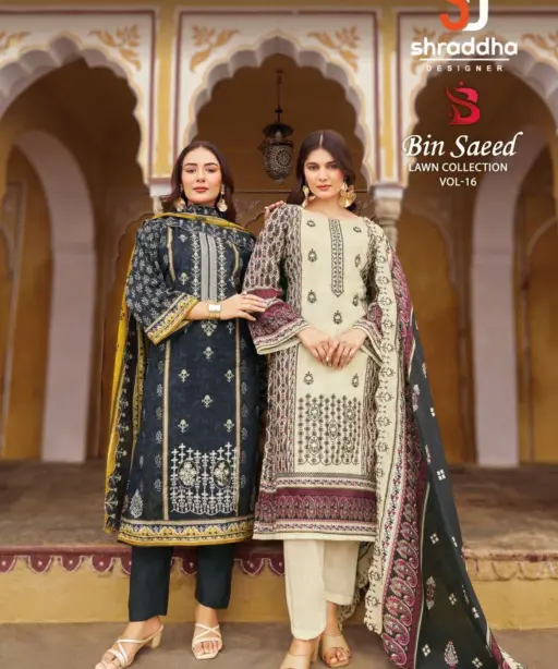 Shraddha Designer Bin Saeed Lawn Collection Vol 16